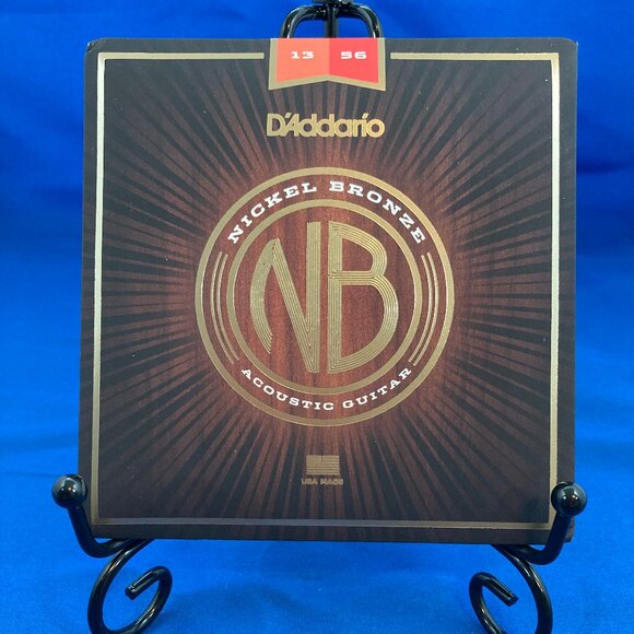 D'Addario NB1356 Nickel Bronze Acoustic Guitar Strings 13/56 Medium - Picture 1 of 2